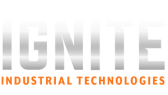 ignite industrial technologies logo with orange and silver